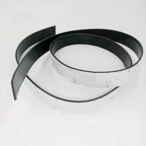 2 m/5 m weißer Silikonkautschukstreifen, selbstklebende Dichtung, Dicke 1 mm/2 mm/3,0 mm/5 mm, Breite 10 mm/15 mm/20 mm/30 mm/40 mm/50 mm, Schwarz, 1 mm, 10 mm, 5 Meter von GHFNJYH