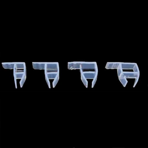 2 m Glasdichtungsstreifen in H-/F-/U-/Eckform, Silikon-Dichtungsstreifen für Bad und Dusche, Zugluftstopper für Türfenster, 6–12 mm, Dichtungsstreifen – Eckform – 12 mm von GHFNJYH