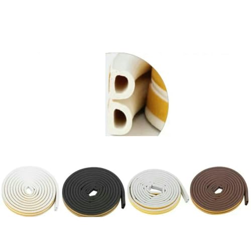 20-2 m D-Typ-Türdichtungsstreifen, Akustikschaum, winddicht, warm, Fensterdichtungsstreifen, Türunterspaltfüllung, Schalldämmstreifen, 9 x 7,5 mm, D-Typ, braun, 10 m 20-2 m D-Typ-Türdichtungsstreifen, Akustikschaum, winddicht, warm, Fensterdichtungsstreifen, Türunterspaltfüllung, Schalldämmstreifen, 9 x 7,5 mm, D-Typ, braun, 10 m von GHFNJYH