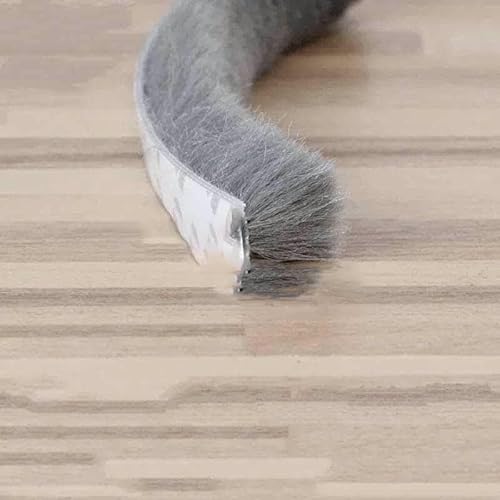 5/10 Meter selbstklebende Dichtung, winddichter Bürstenstreifen für Haustür, Fenster, Schalldämmstreifen, Dichtung, Tür-Isolierpad, 9 x 15 mm, grau, 10 m 5/10 Meter selbstklebende Dichtung, winddichter Bürstenstreifen für Haustür, Fenster, Schalldämmstreifen, Dichtung, Tür-Isolierpad, 9 x 15 mm, grau, 10 m von GHFNJYH