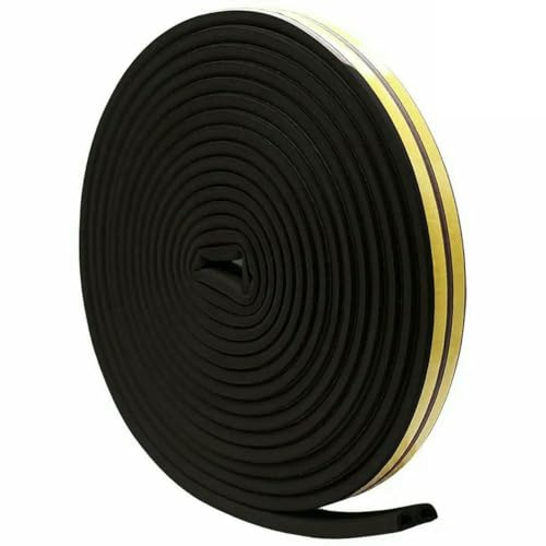 5/10 m D/E/P/I Typ Selbstklebender Fenstertürdichtungsstreifen Schaumstoff-Zugluftstopper Staubdichtes Geräuschdämmungs-Antikollisionsband-Schwarz-10 m-D 5/10 m D/E/P/I Typ Selbstklebender Fenstertürdichtungsstreifen Schaumstoff-Zugluftstopper Staubdichtes Geräuschdämmungs-Antikollisionsband-Schwarz-10 m-D von GHFNJYH