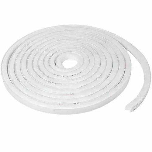 5/10M New Home Winddichtes Klebeband Dichtungsstreifen Flor Dichtungsstreifen Haustür Fenster Schalldämmung Staubstreifen Dichtungsstreifen-Weiß-7x12mm-5M von GHFNJYH