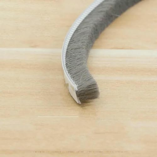 5/10M Selbstklebender Tür- und Fenster-Schallschutz aus Aluminiumlegierung, Windschutz, Kollisionsschutz, Staubdichtstreifen-7x8mm-grau-10M von GHFNJYH