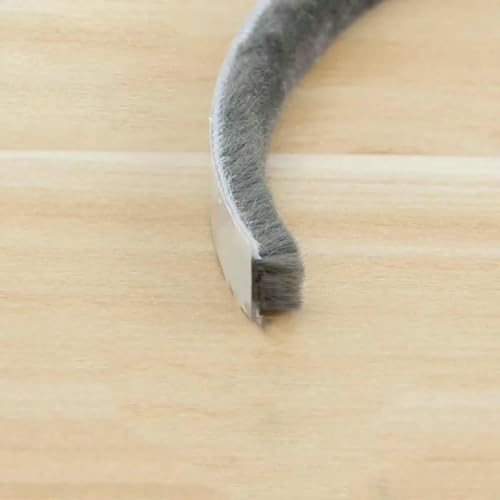 5/10M Selbstklebender Tür- und Fenster-Schallschutz aus Aluminiumlegierung, Windschutz, Kollisionsschutz, Staubdichtstreifen-9x5mm-grau-10M von GHFNJYH
