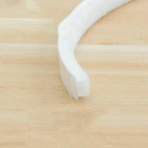 5/10M Selbstklebender Tür- und Fenster-Schallschutz aus Aluminiumlegierung, Windschutz, Kollisionsschutz, Staubdichtstreifen-9x5mm-weiß-10M von GHFNJYH