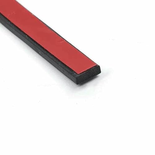 50 cm selbstklebender schwarzer Silikonkautschukstreifen für Möbel, rutschfest, langlebig, stoßdämpfend und kollisionssicher, 3 x 10 mm, 50 cm von GHFNJYH
