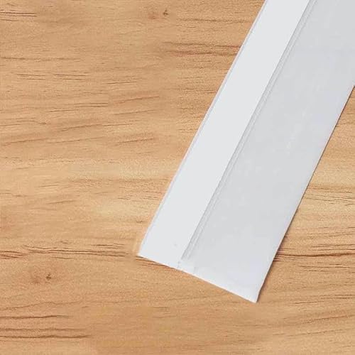 5M Duschraum-Glastür-Dichtungsstreifen Fenster-Winddichter Streifen Warme Badezimmertür Unterer Wasserblockierender Klebestreifen-45MM weiß 5M von GHFNJYH