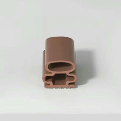 6 Meter/Rolle, selbstklebender Dichtungsstreifen aus Silikonkautschuk, Dichtungsstreifen für Türen und Fenster, Spaltblocker, Isolierband Typ I, 10 x 12, Braun, 6 m von GHFNJYH