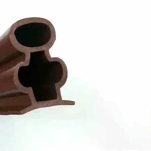 6M Anti-Diebstahl-Tür-Silikon-Dichtungsstreifen, Türnaht-Schalldämmung, Wärmeschutz, Selbstklebender Klebestreifen-Braun 10X15mm-6M von GHFNJYH
