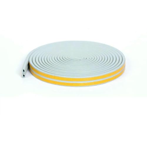 D/I/P/E selbstklebender Tür- und Fensterdichtungsstreifen Glasfenster Antikollisionsgummistreifen Schaumstoff-Schalldämmstreifen-Grau Typ D-5M von GHFNJYH