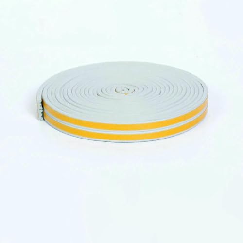 D/I/P/E selbstklebender Tür- und Fensterdichtungsstreifen Glasfenster Antikollisionsgummistreifen Schaumstoff-Schalldämmstreifen-Grau Typ E-5M von GHFNJYH