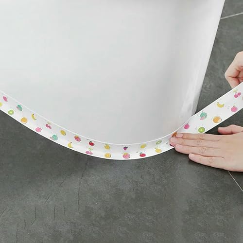 Dichtungsband für Bad und Küche, wasserdichtes und schimmelhemmendes Klebeband für Waschbecken und Toilette, einfach zu installieren und langlebig – Obst von GHFNJYH