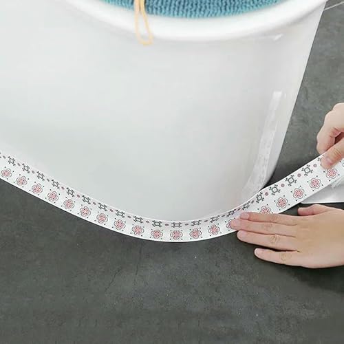 Dichtungsband für Bad und Küche, wasserdichtes und schimmelhemmendes Klebeband für Waschbecken und Toilette, einfach zu installieren und langlebig – kleine Saflor Dichtungsband für Bad und Küche, wasserdichtes und schimmelhemmendes Klebeband für Waschbecken und Toilette, einfach zu installieren und langlebig – kleine Saflor von GHFNJYH