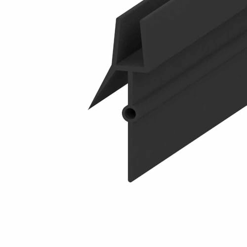 Dichtungsstreifen für Duschwandtüren aus PVC, rahmenlose Glastür, Bodendichtung, wasserabweisende Streifen, 23,0 mm Abstand, schwarz, 2 Stück, 50 cm Dichtungsstreifen für Duschwandtüren aus PVC, rahmenlose Glastür, Bodendichtung, wasserabweisende Streifen, 23,0 mm Abstand, schwarz, 2 Stück, 50 cm von GHFNJYH