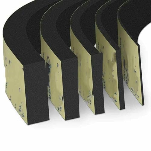EVA-Dichtungsschaumband T, Wetterschutz für Türen und Fenster, hochdichter, einseitiger, geschlossenzelliger Tür-Isolierstreifen, 2 m x 20 mm x 10 mm, schwarz EVA-Dichtungsschaumband T, Wetterschutz für Türen und Fenster, hochdichter, einseitiger, geschlossenzelliger Tür-Isolierstreifen, 2 m x 20 mm x 10 mm, schwarz von GHFNJYH