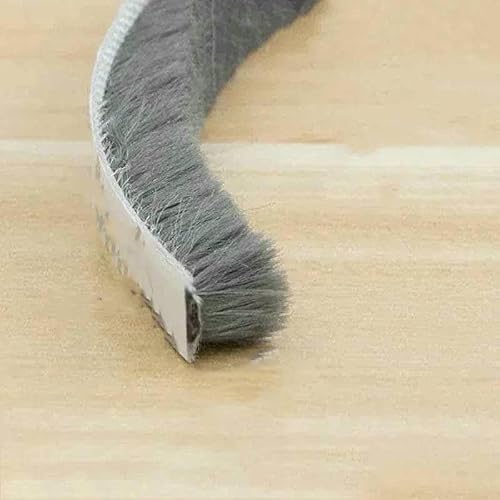 Fensterdichtungsstreifen Aluminiumlegierung Türen und Fenster Wollstreifen Glasspalt Türboden Rückseite Kleber Windabweiser Streifen Insektenband-Grau 9x9-5m Fensterdichtungsstreifen Aluminiumlegierung Türen und Fenster Wollstreifen Glasspalt Türboden Rückseite Kleber Windabweiser Streifen Insektenband-Grau 9x9-5m von GHFNJYH