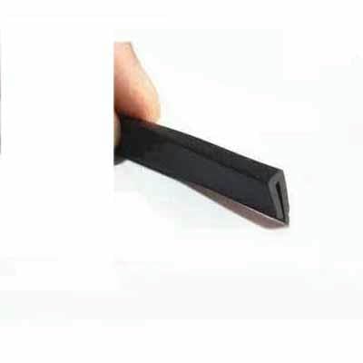 Gummi 1M Nut 0,5 bis 40 mm U-förmige Gummikanten-Dichtungsleiste Schwarze Schutzkantendichtung für Autotüren, Glas, Metallplatten-flach-4x10mm-2meter von GHFNJYH