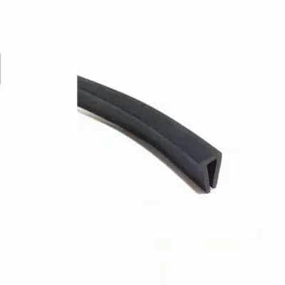 Gummi 1M Nut 0,5 bis 40mm U-förmige Gummikanten Dichtungsstreifen Schwarz Schutzkantendichtung Für Autotüren, Glas, Metallplatte-flach-6x10mm-2meters von GHFNJYH