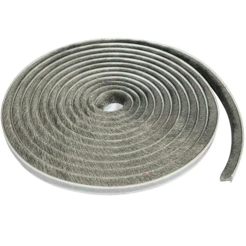 Meter Bürstenleiste, selbstklebend, Tür- und Fensterdichtungsleiste, Schalldämmung, Windschutzleiste, Dichtung, grau, 7 x 12 mm von GHFNJYH