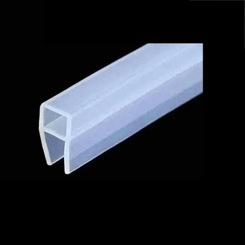 Meter verbreiterte F/h-Form Silikonkautschuk Rahmenlose Duschraumtür Fensterglasdichtungsstreifen Dichtungsstreifen für 6/8/10/12 mm Glas-U-Typ-12 mm-2 m von GHFNJYH