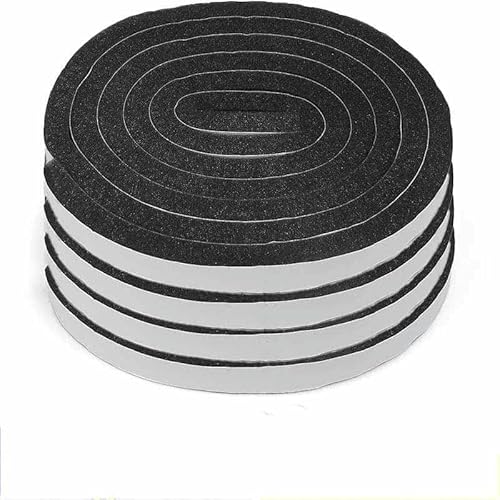 Schaumstoff-Fensterdichtungsstreifen, winddicht, schalldicht, für Türen, staubdicht, selbstklebendes Klebeband, Türnahtdichtungsstreifen, 8 m, Breite 1,5 cm von GHFNJYH