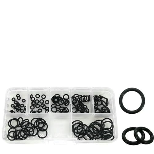 Silikon-Dichtungsringe-Set, Hochdruckreiniger-Abstandshalter, Gummi-O-Ring, Sanitärdichtung, ölbeständiger O-Ring, Hochtemperatur-O-Ring-Kit, Schwarz, 140 Stück, CS1,5 mm Silikon-Dichtungsringe-Set, Hochdruckreiniger-Abstandshalter, Gummi-O-Ring, Sanitärdichtung, ölbeständiger O-Ring, Hochtemperatur-O-Ring-Kit, Schwarz, 140 Stück, CS1,5 mm von GHFNJYH