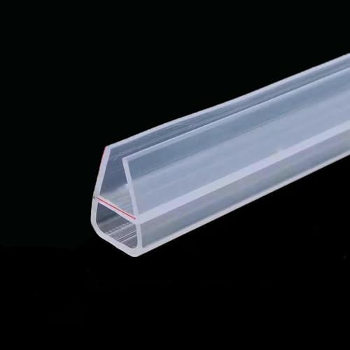 Silikon-Duschwanddichtung, Gleitstreifen, Gummi, für Badezimmer, F/h6/8/10/12 mm, Zubehör für Türfenster und Glasbefestigungen, U12-5M von GHFNJYH