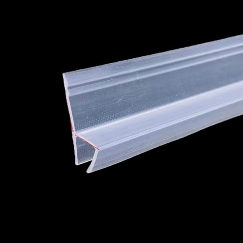 Silikon-Duschwanddichtung, Gleitstreifen aus Gummi für Badezimmer, F/h6/8/10/12 mm, Zubehör für Tür-, Fenster- und Glasbefestigungen, lang, h10-2,5 m von GHFNJYH