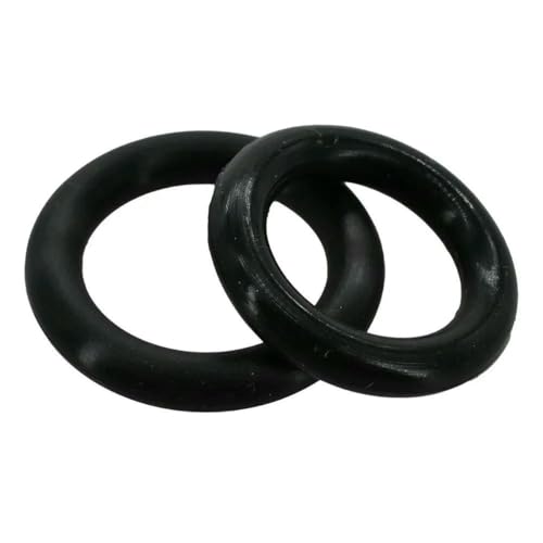 Silikon-O-Ring 1 mm – 4,0 mm, schwarze Silikondichtung, lebensmittelechte Dichtungsscheiben, Schutt-isolierte O-Ring-Unterlegscheiben, wasserdichter O-Ring-OD-015 mm CS2 mm, 10 Stück von GHFNJYH