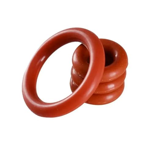 Silikonringe, roter O-Ring, Dichtung, lebensmittelecht, VMQ, Herd, wasserdicht, Dichtungsgel, O-Ring, 1 mm, 1,5 mm, 2 mm, Schutt-O-Ring-Unterlegscheibe, Außendurchme von GHFNJYH