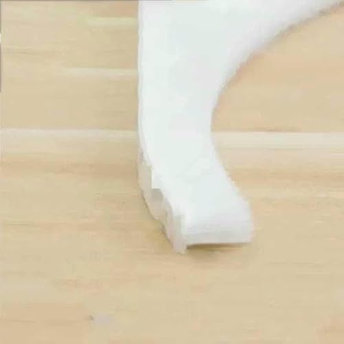 Stark klebender und selbstklebender Wollstreifen für Türen und, winddichter, schalldichter und weicher Wollstreifen 5/10/20 Meter-7x12 weiß-20M von GHFNJYH