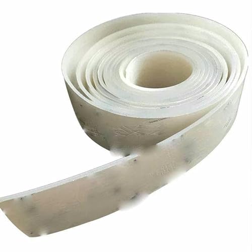 m/5 m weißer Silikonkautschukstreifen, selbstklebende Dichtung, Dicke 1 mm/2 mm/3,0 mm/5 mm, Breite 10 mm/15 mm/20 mm/30 mm/40 mm/50 mm, Weiß, 2 mm, 50 mm, 2 Meter von GHFNJYH