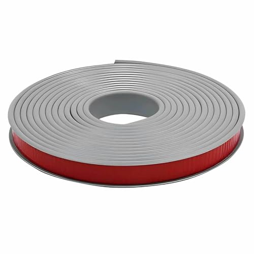 m U-förmiger Kantenstreifen, selbstklebender Kantenschutz für Möbel, TPE-Furnier, Ecken- und Kantenschutz, Tischschrank, Grau, 22 mm von GHFNJYH