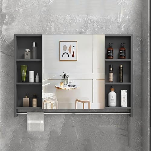 GHHDPDMJ Badezimmer-Wandschrank, Badezimmer-Spiegelschrank. Hinter dem Spiegel befindet Sich Stauraum. Wandmontierter Aufbewahrungsschrank mit Dämpfungs- und Pufferzubehör. Leises Öffnen und Schließe GHHDPDMJ Badezimmer-Wandschrank, Badezimmer-Spiegelschrank. Hinter dem Spiegel befindet Sich Stauraum. Wandmontierter Aufbewahrungsschrank mit Dämpfungs- und Pufferzubehör. Leises Öffnen und Schließe von GHHDPDMJ