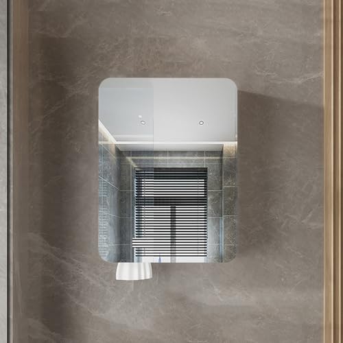GHHDPDMJ Badezimmerspiegelschrank, Badezimmer-Wandgarderobe aus Aluminiumlegierung mit runden Ecken und anmutigen Linien, Badezimmer-Medizinschrank mit großer Speicherkapazität, wasserdicht und feuch GHHDPDMJ Badezimmerspiegelschrank, Badezimmer-Wandgarderobe aus Aluminiumlegierung mit runden Ecken und anmutigen Linien, Badezimmer-Medizinschrank mit großer Speicherkapazität, wasserdicht und feuch von GHHDPDMJ