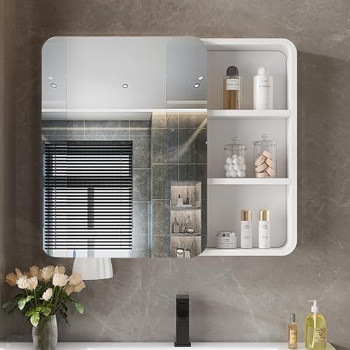 GHHDPDMJ Badezimmerspiegelschrank, Badezimmer-Wandschrank, Aluminiummaterial, große Kapazität, rechteckiger Badezimmerspiegelschrank mit leisem Scharnier, wasserdicht und feuchtigkeitsbeständig GHHDPDMJ Badezimmerspiegelschrank, Badezimmer-Wandschrank, Aluminiummaterial, große Kapazität, rechteckiger Badezimmerspiegelschrank mit leisem Scharnier, wasserdicht und feuchtigkeitsbeständig von GHHDPDMJ