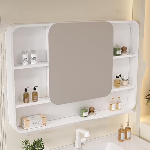 GHHDPDMJ Badezimmerspiegelschrank, Badezimmer-Wandschrank, geräuschloses Scharnier aus Aluminiumlegierung, rechteckiger Badezimmerspiegelschrank mit Stauraum hinter dem Spiegelschrank und Stauraum da GHHDPDMJ Badezimmerspiegelschrank, Badezimmer-Wandschrank, geräuschloses Scharnier aus Aluminiumlegierung, rechteckiger Badezimmerspiegelschrank mit Stauraum hinter dem Spiegelschrank und Stauraum da von GHHDPDMJ