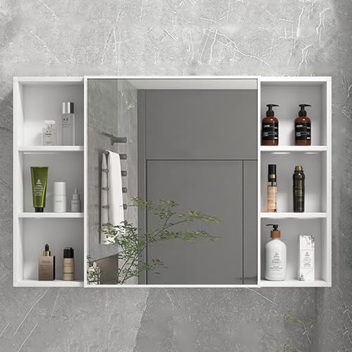 GHHDPDMJ Badezimmerspiegelschrank, Wandmontierter Aufbewahrungsschrank, Vielfältige Aufbewahrung, Wasserdicht und Feuchtigkeitsbeständig, Badezimmer-Medizinschrank aus Aluminium mit Handtuchhalter un GHHDPDMJ Badezimmerspiegelschrank, Wandmontierter Aufbewahrungsschrank, Vielfältige Aufbewahrung, Wasserdicht und Feuchtigkeitsbeständig, Badezimmer-Medizinschrank aus Aluminium mit Handtuchhalter un von GHHDPDMJ