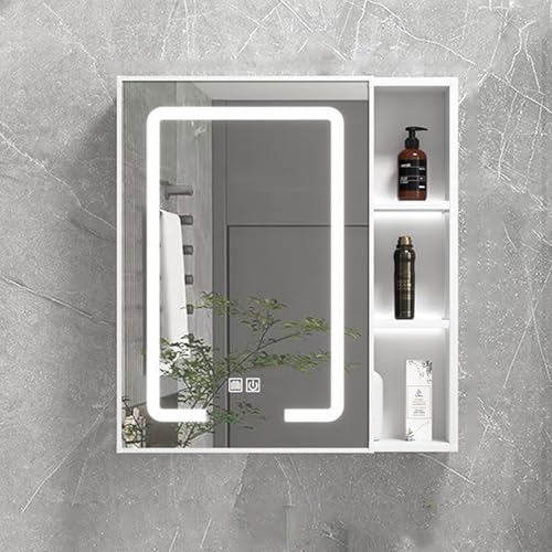GHHDPDMJ Badezimmerspiegelschrank, intelligenter Badezimmer-Medizinschrank, wasserdichte Funktion, leicht zu reinigende offene Regale, beleuchteter Spiegelschrank für Badezimmer mit Touch-Schalter, i GHHDPDMJ Badezimmerspiegelschrank, intelligenter Badezimmer-Medizinschrank, wasserdichte Funktion, leicht zu reinigende offene Regale, beleuchteter Spiegelschrank für Badezimmer mit Touch-Schalter, i von GHHDPDMJ