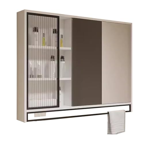 GHHDPDMJ Badezimmerspiegelschrank mit Stauraum, Badezimmer-Organizer, Aufbewahrung für Schlafzimmer, Wohnzimmer und Toilette, 70 x 12 x 75 cm, an der Wand montierte Spiegelschränke GHHDPDMJ Badezimmerspiegelschrank mit Stauraum, Badezimmer-Organizer, Aufbewahrung für Schlafzimmer, Wohnzimmer und Toilette, 70 x 12 x 75 cm, an der Wand montierte Spiegelschränke von GHHDPDMJ