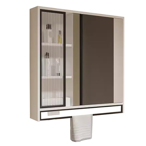 GHHDPDMJ Badezimmerspiegelschrank mit Stauraum, Badezimmer-Organizer, Aufbewahrung für Schlafzimmer, Wohnzimmer und Toilette, an der Wand montierte Spiegelschränke für Badezimmer, Größe 70 x 12 x 75 GHHDPDMJ Badezimmerspiegelschrank mit Stauraum, Badezimmer-Organizer, Aufbewahrung für Schlafzimmer, Wohnzimmer und Toilette, an der Wand montierte Spiegelschränke für Badezimmer, Größe 70 x 12 x 75 von GHHDPDMJ