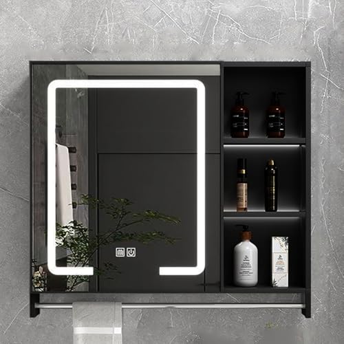 GHHDPDMJ Beleuchteter Spiegelschrank für Badezimmer, Wandschrank für Badezimmer mit intelligenter Touch-Taste, Wandschrank mit Beschlagentfernungsfunktion per Mausklick und wasserdichtem Sicherheitsl GHHDPDMJ Beleuchteter Spiegelschrank für Badezimmer, Wandschrank für Badezimmer mit intelligenter Touch-Taste, Wandschrank mit Beschlagentfernungsfunktion per Mausklick und wasserdichtem Sicherheitsl von GHHDPDMJ
