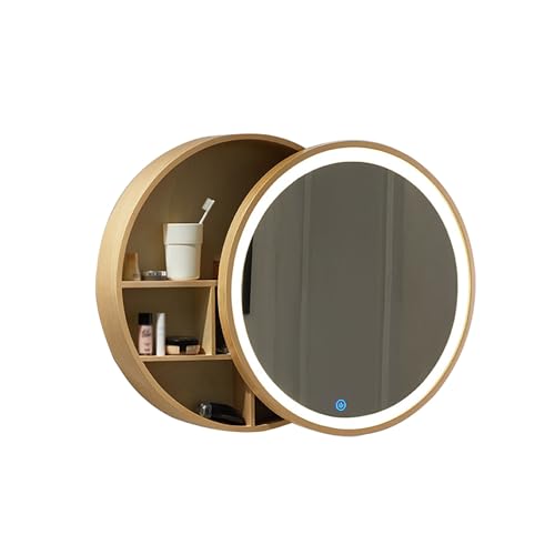 GHHDPDMJ Brauner Badezimmerspiegelschrank mit viel Stauraum, Wandbehang, Badezimmermöbel, Spiegelschrank, 50 cm GHHDPDMJ Brauner Badezimmerspiegelschrank mit viel Stauraum, Wandbehang, Badezimmermöbel, Spiegelschrank, 50 cm von GHHDPDMJ