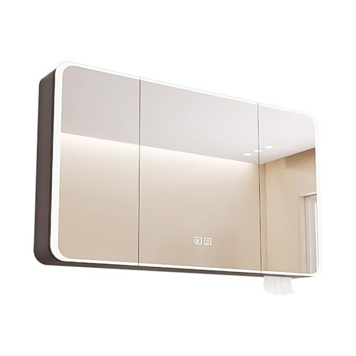 GHHDPDMJ Moderner Badezimmer-Hängeschrank mit Beleuchtung und Stauraum. 3-in-1-Spiegelschrank für Schlafzimmer und Ankleidezimmer. Schmuckschrank mit Innenspiegel. Dunkelgrau. Geschenk GHHDPDMJ Moderner Badezimmer-Hängeschrank mit Beleuchtung und Stauraum. 3-in-1-Spiegelschrank für Schlafzimmer und Ankleidezimmer. Schmuckschrank mit Innenspiegel. Dunkelgrau. Geschenk von GHHDPDMJ