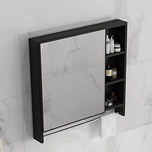 GHHDPDMJ Moderner Badezimmerschrank mit Spiegel und Metallscharnieren. Wandmontierter Spiegelschrank für Badezimmer, Schminktisch, Spiegel enthalten. Erhältlich in Weiß, Schwarz und Blau. Verschieden von GHHDPDMJ