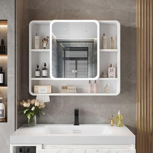 GHHDPDMJ Rechteckiger Badezimmerspiegelschrank, Badezimmer-Wandschrank aus Aluminiumlegierung, intelligente Touch-Taste, Beschlagentfernungsfunktion mit einem klick, beleuchteter Spiegelschrank für B GHHDPDMJ Rechteckiger Badezimmerspiegelschrank, Badezimmer-Wandschrank aus Aluminiumlegierung, intelligente Touch-Taste, Beschlagentfernungsfunktion mit einem klick, beleuchteter Spiegelschrank für B von GHHDPDMJ