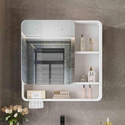 GHHDPDMJ Rechteckiger Badezimmerspiegelschrank, Badezimmerspiegelschrank mit runden Ecken und anmutigen Linien, Badezimmer-Wandgarderobe aus Aluminiumlegierung mit großem Stauraum, wasserdicht und fe GHHDPDMJ Rechteckiger Badezimmerspiegelschrank, Badezimmerspiegelschrank mit runden Ecken und anmutigen Linien, Badezimmer-Wandgarderobe aus Aluminiumlegierung mit großem Stauraum, wasserdicht und fe von GHHDPDMJ