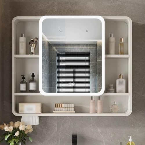GHHDPDMJ Rechteckiger Badezimmerspiegelschrank, wandmontierter Badezimmerspiegelschrank, intelligente Touch-Taste, One-Click-Beschlagentfernungsfunktion, beleuchteter Spiegelschrank für Badezimmer mi GHHDPDMJ Rechteckiger Badezimmerspiegelschrank, wandmontierter Badezimmerspiegelschrank, intelligente Touch-Taste, One-Click-Beschlagentfernungsfunktion, beleuchteter Spiegelschrank für Badezimmer mi von GHHDPDMJ