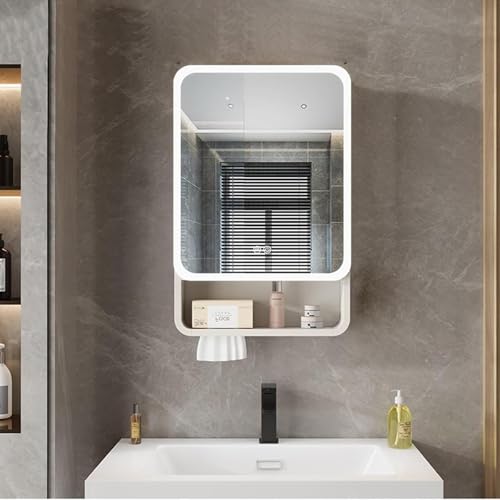 GHHDPDMJ Rechteckiger Badezimmerspiegelschrank, wandmontierter Badezimmerspiegelschrank, intelligente Touch-Taste, One-Click-Beschlagentfernungsfunktion, beleuchteter Spiegelschrank für Badezimmer mi GHHDPDMJ Rechteckiger Badezimmerspiegelschrank, wandmontierter Badezimmerspiegelschrank, intelligente Touch-Taste, One-Click-Beschlagentfernungsfunktion, beleuchteter Spiegelschrank für Badezimmer mi von GHHDPDMJ