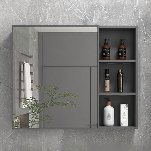GHHDPDMJ Wandmontierter Aufbewahrungsschrank, Badezimmer-Wandaufbewahrungsschrank, hochauflösender Spiegel, leicht zu reinigen, Badezimmer-Wandschrank mit Dämpfungs- und Pufferzubehör (Größe: 40/50/6 GHHDPDMJ Wandmontierter Aufbewahrungsschrank, Badezimmer-Wandaufbewahrungsschrank, hochauflösender Spiegel, leicht zu reinigen, Badezimmer-Wandschrank mit Dämpfungs- und Pufferzubehör (Größe: 40/50/6 von GHHDPDMJ